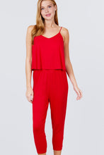Load image into Gallery viewer, Cami Layered Top Capri Knit Jumpsuit
