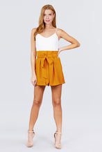 Load image into Gallery viewer, V-neck W/belted Tie High Waist Cami Woven Romper