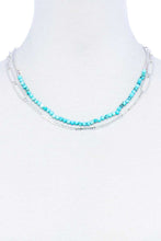 Load image into Gallery viewer, Double Layer Beaded And Chain Necklace