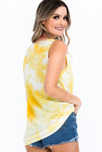 Load image into Gallery viewer, Tie-dye Knit Top Featured In A Scoop Neckline And Sleeveless