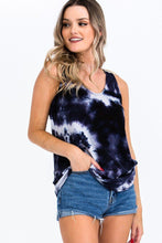 Load image into Gallery viewer, Tie-dye Knit Top Featured In A Scoop Neckline And Sleeveless