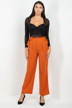 Load image into Gallery viewer, High Waist Paperbag Wide Pants