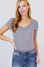 Load image into Gallery viewer, Solid Short Sleeve Scoop Neck Bodysuit