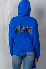 Load image into Gallery viewer, Uneven Hem Graphic &quot;venice&quot; Pullover Hoodie