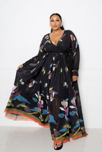 Load image into Gallery viewer, Tropical Print Maxi Dress