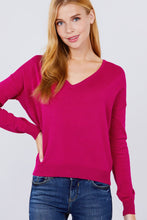 Load image into Gallery viewer, V-neck Back Cross Sweater