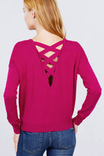 Load image into Gallery viewer, V-neck Back Cross Sweater