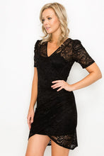 Load image into Gallery viewer, High-low Lace Mini Dress