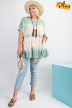 Load image into Gallery viewer, Short Sleeves Wave Washed Sheer Rayon Knit Top