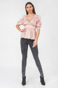 A Solid Sateen Top