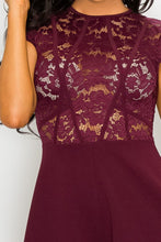 Load image into Gallery viewer, Floral Sheer Lace Combo Romper