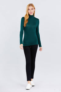 Turtle Neck Rayon Jersey Top