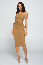 Load image into Gallery viewer, Strapless Solid Color Bodycon Dress