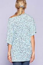 Load image into Gallery viewer, Leopard And Letter Printed Knit Top