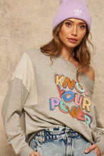Load image into Gallery viewer, A French Terry Knit Graphic Sweatshirt