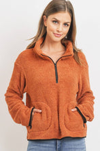 Load image into Gallery viewer, Long Sleeve Half Zipper Pullover Loopie Terry