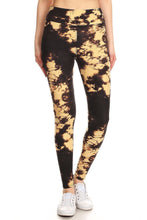 Load image into Gallery viewer, Yoga Style Banded Lined Tie Dye Print, Full Length Leggings In A Slim Fitting Style With A Banded High Waist.