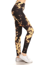 Load image into Gallery viewer, Yoga Style Banded Lined Tie Dye Print, Full Length Leggings In A Slim Fitting Style With A Banded High Waist.