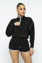 Load image into Gallery viewer, Sporty Crop Top Sporty High-waist Shorts Set