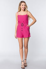 Load image into Gallery viewer, Cami Strp Belted Romper