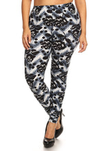 Load image into Gallery viewer, Abstract Print, Full Length Leggings In A Slim Fitting Style With A Banded High Waist