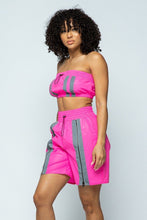 Load image into Gallery viewer, Cropped Mini Tube Top/lined Thigh Length Shorts Set