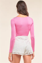 Load image into Gallery viewer, Plain Tight Fit Long Sleeve Round Neck Bodysuit