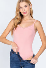 Load image into Gallery viewer, Heavy Rib Cami W/lace Bodysuit