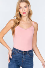 Load image into Gallery viewer, Heavy Rib Cami W/lace Bodysuit