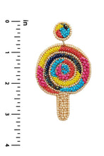 Load image into Gallery viewer, Seed Bead Ice Cream Dangle Earring