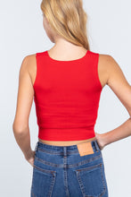 Load image into Gallery viewer, Sleeveless V-neck Twist Knot Knit Top