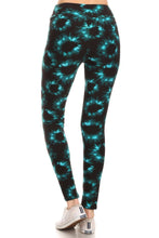 Load image into Gallery viewer, Yoga Style Banded Lined Tie Dye Printed Knit Legging With High Waist