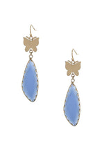 Load image into Gallery viewer, Fashion Butterfly Clear Stone Dangle Earring