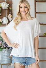 Load image into Gallery viewer, Open Back Wide Sleeve Shorsleeve Top