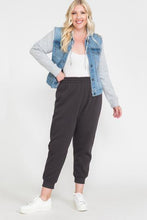 Load image into Gallery viewer, Waistband Solid Jogger Pants