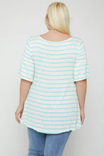 Load image into Gallery viewer, Striped Tunic, Featuring Flattering Flared Sleeve