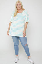 Load image into Gallery viewer, Striped Tunic, Featuring Flattering Flared Sleeve