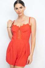 Load image into Gallery viewer, Cinched Zip Sweetheart Pleated Romper