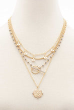 Load image into Gallery viewer, Square Shape Toggle Beaded Layered Necklace