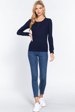 Load image into Gallery viewer, Long Slv Scoop Neck Thermal Top