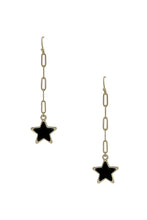 Load image into Gallery viewer, Chain Link Marble Star Earring