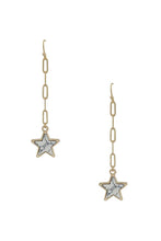 Load image into Gallery viewer, Chain Link Marble Star Earring