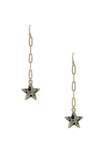 Load image into Gallery viewer, Chain Link Marble Star Earring