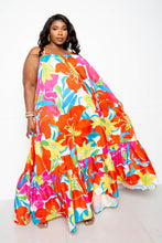 Load image into Gallery viewer, Printed Voluminous Maxi Dress