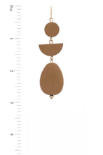 Load image into Gallery viewer, Geometric Wood Bead Dangle Earring