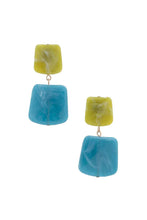 Load image into Gallery viewer, Acetate Resin Square Drop Earring