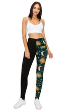 Load image into Gallery viewer, Spliced 5-inch Long Yoga Style Banded Lined Knit Legging With High Waist
