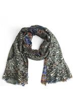 Load image into Gallery viewer, Fashion Feather Print Skinny Scarf