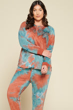 Load image into Gallery viewer, Tie-dye Printed French Terry Knit Loungewear Sets