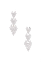 Load image into Gallery viewer, Triple Rhinestone Heart Earring